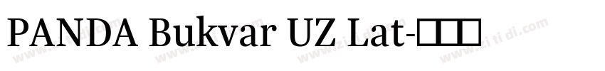PANDA Bukvar UZ Lat字体转换